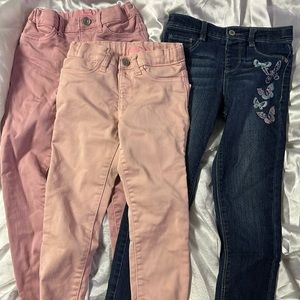 Gently used 3 pairs of girls jeans